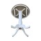 International Concepts Round 30 in Rd Top Pedestal Table, Bar Ht, White/Heather Gray, 30 W, 30 L, 41.1 in H, Wood K05-30RT-6B-2 - alternate 3